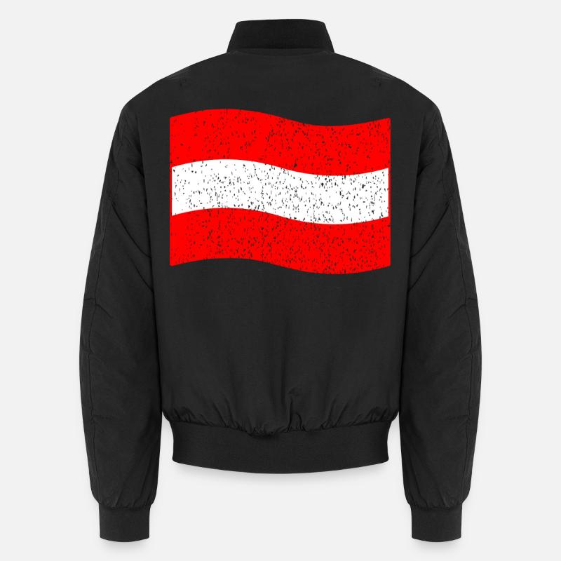 Vintage Austria flag Unisex Bomber Jacket