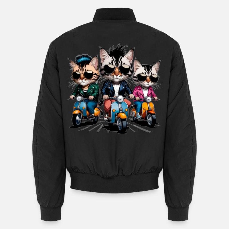 Chats rocker Bomber unisexe
