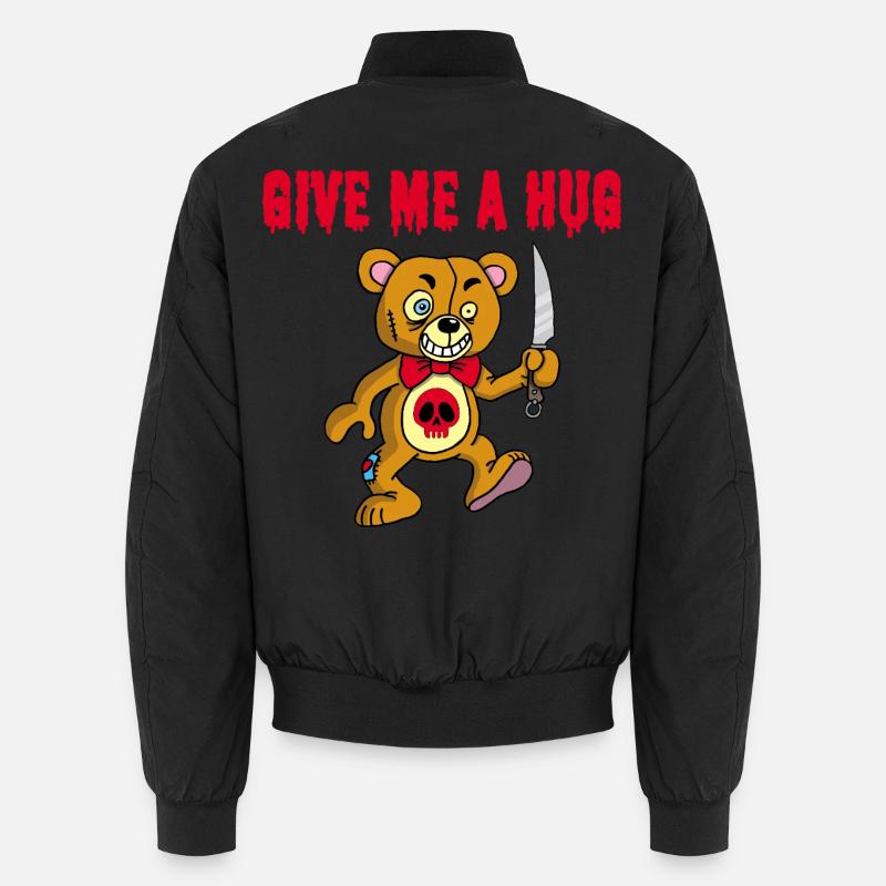 Psychopathischer Teddybär Unisex Bomberjacke