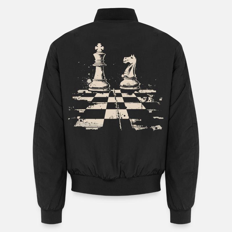 Schach - Unisex Bomberjacke - Schwarz