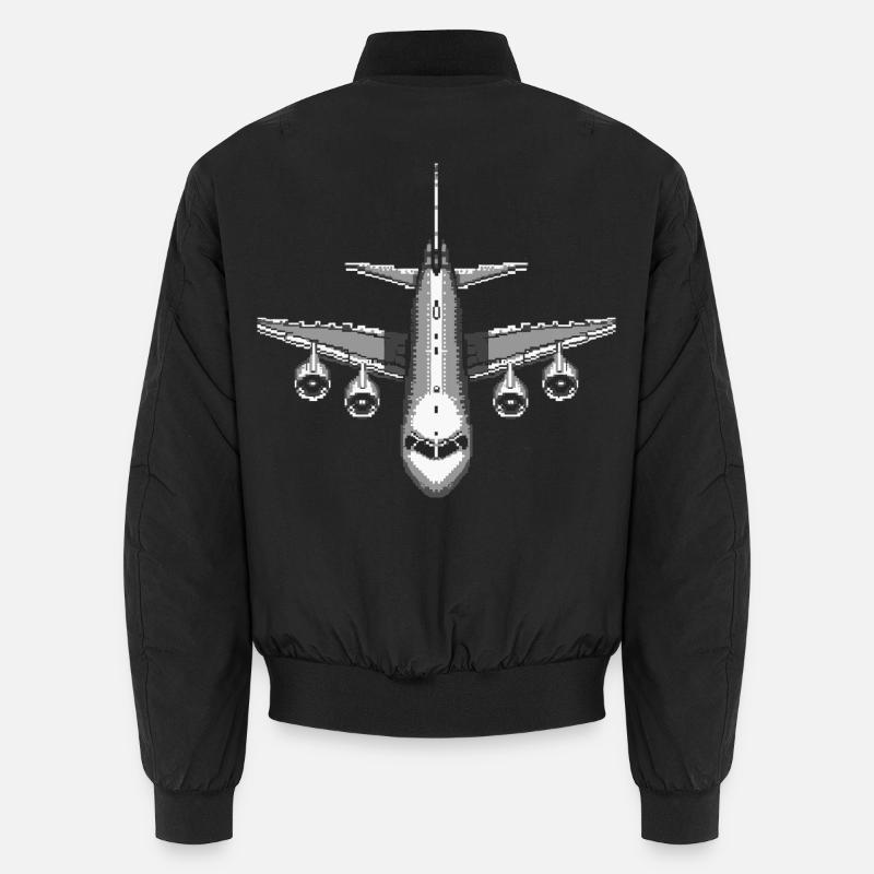 Avion Pixel Art Bomber unisexe