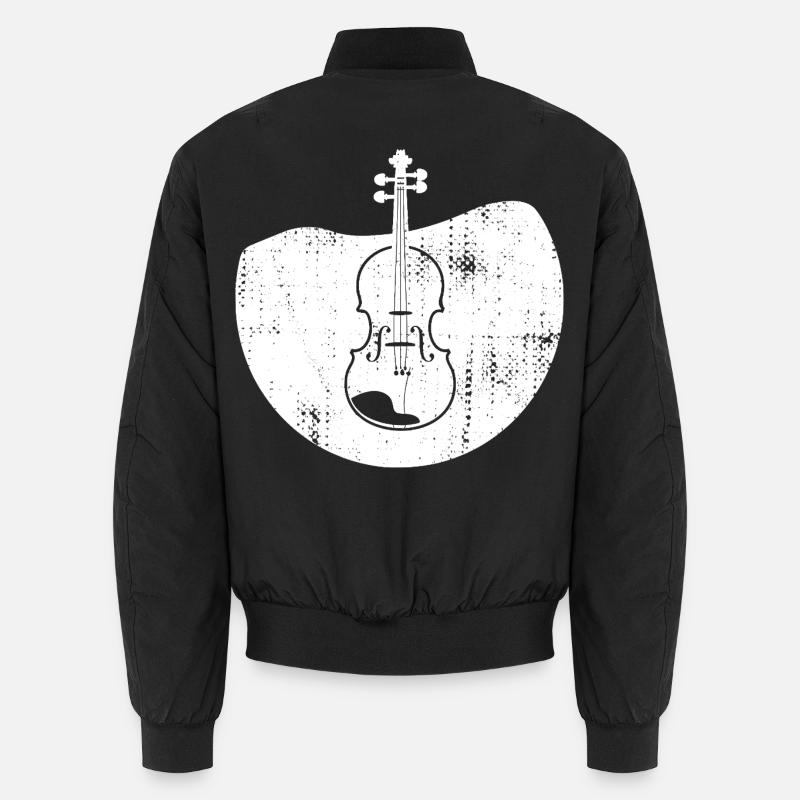 Dessin de violon Bomber unisexe