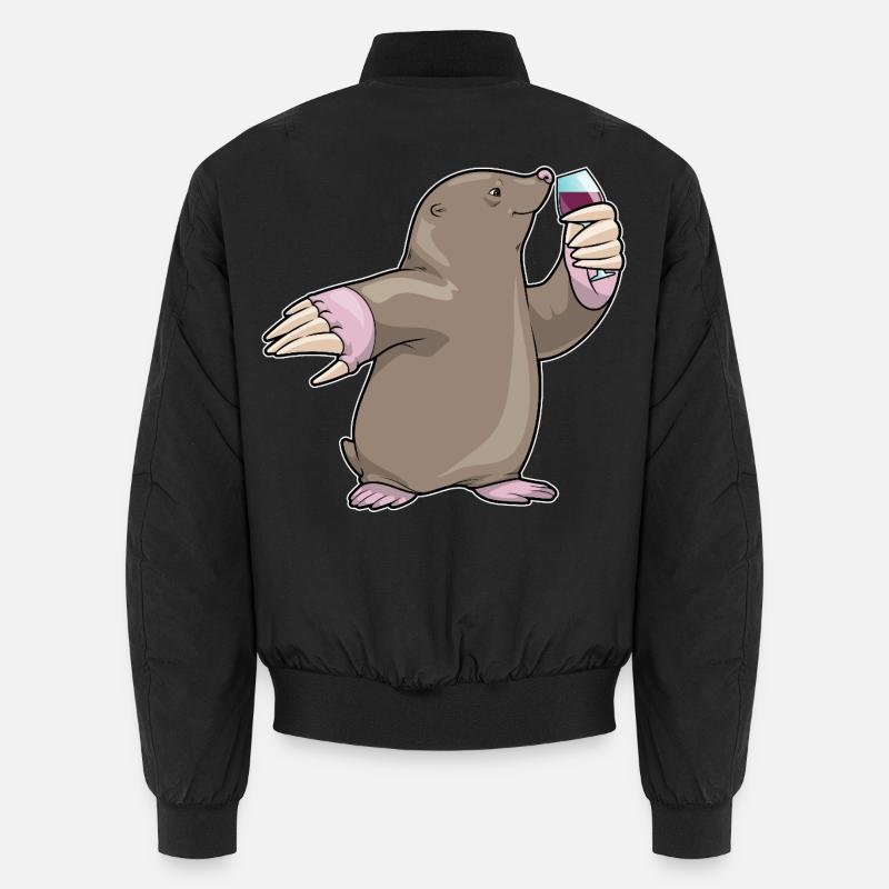 Mole Red Wine Unisex Bomber Jacket