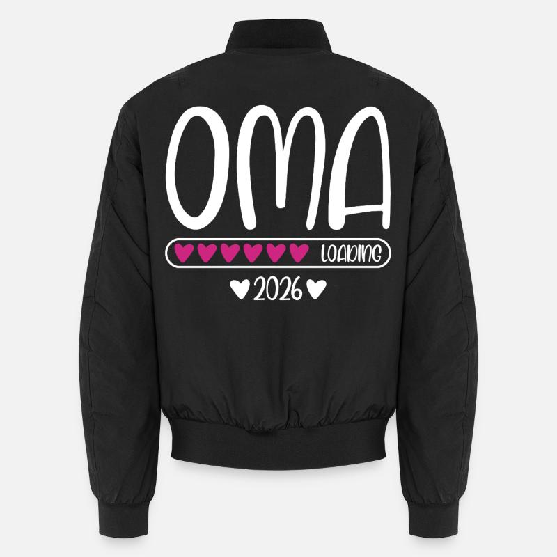 Oma 2026 loading - Unisex Bomberjacke - Schwarz