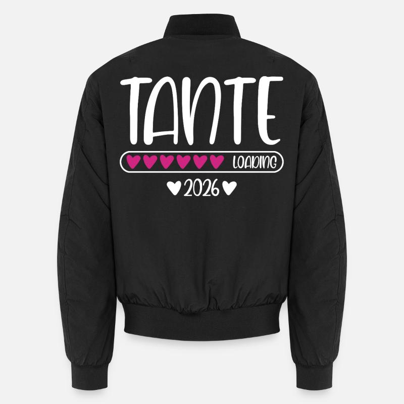Tante 2026 loading - Unisex Bomberjacke - Schwarz
