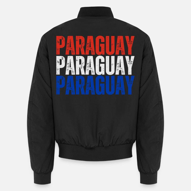 Paraguayan pride, Paraguayan flag - Unisex Bomber Jacket - black