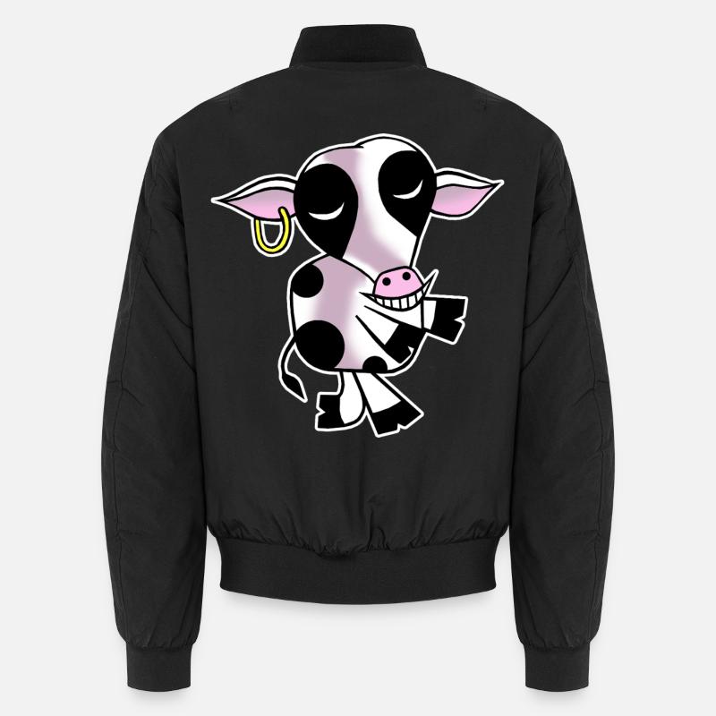Einladende Kuh Unisex Bomberjacke
