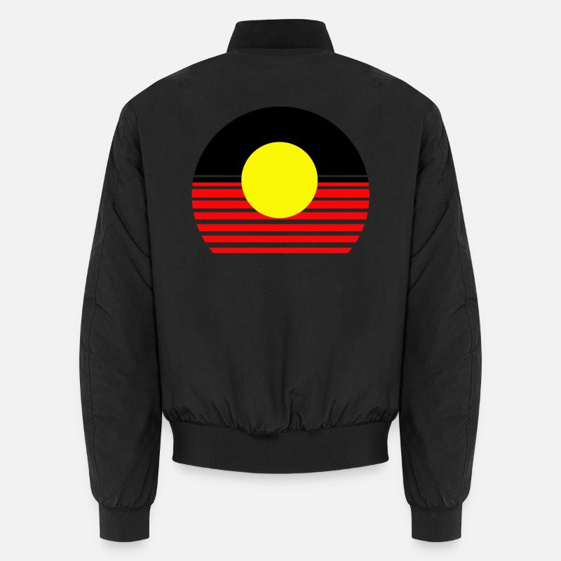 Aborigines in Australien - Unisex Bomberjacke - Schwarz