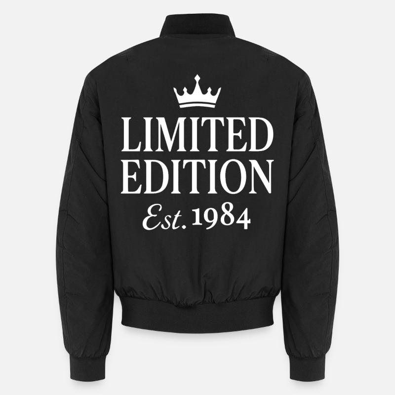 Limited Edition Est 1984 - Unisex Bomber Jacket - black