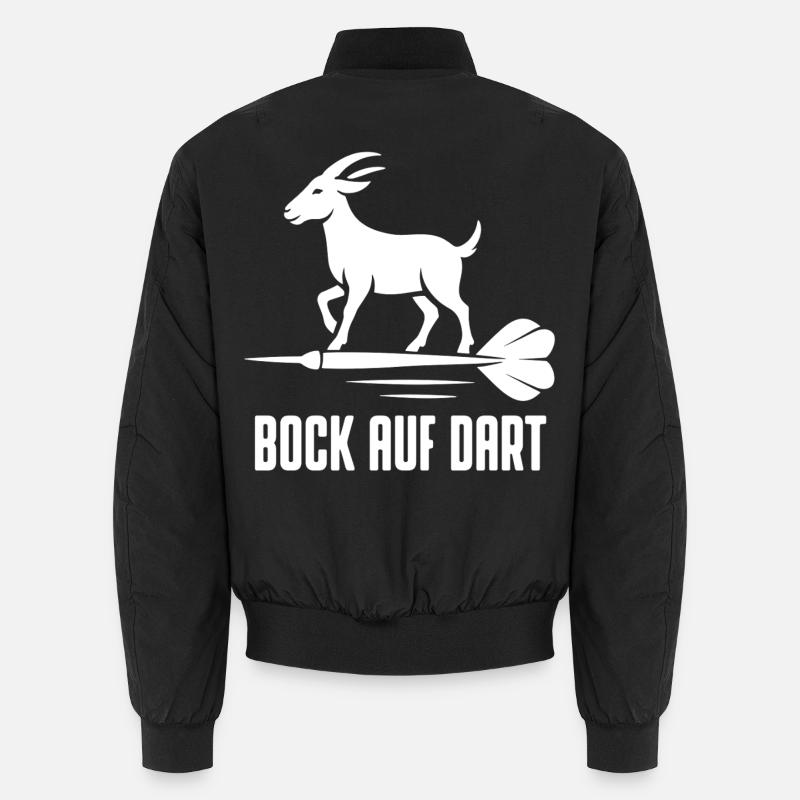 Ich habe Bock auf Dart Unisex Bomberjacke