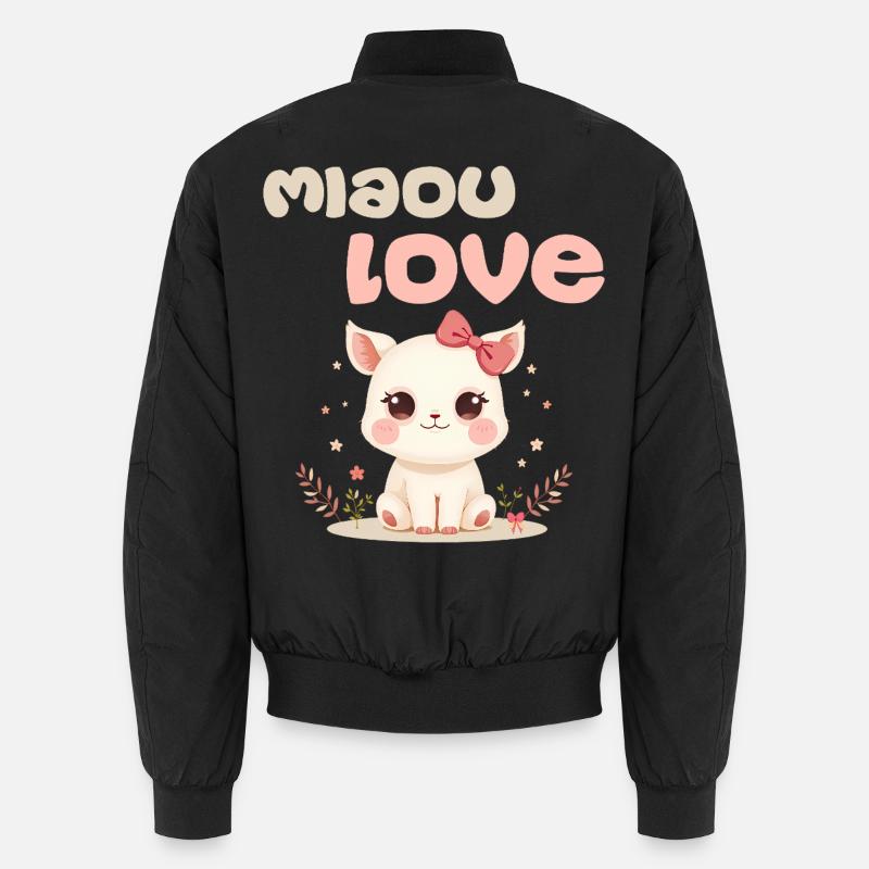 Meow Love Character by Helfspawn Unisex Bomber Jacket
