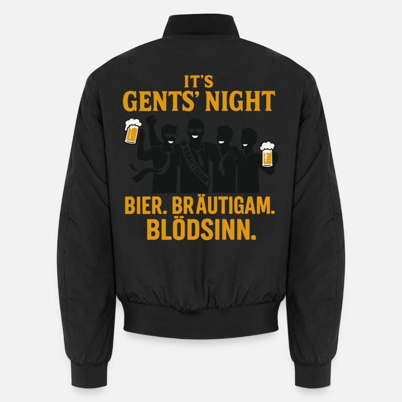Gents Night - Unisex Bomberjacke - Schwarz