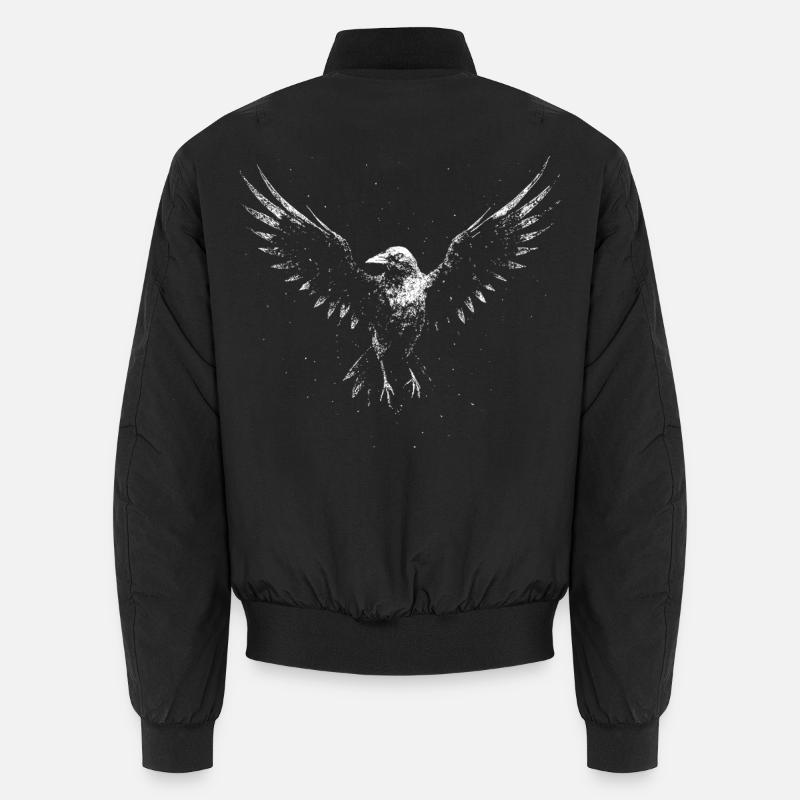 Raven Unisex Bomber Jacket