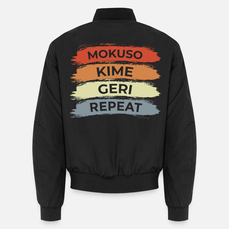 Karate Techniques - Unisex Bomber Jacket - black