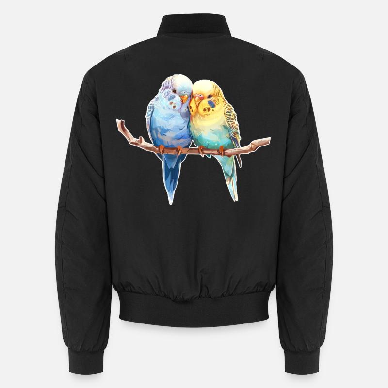 Budgie pair Unisex Bomber Jacket