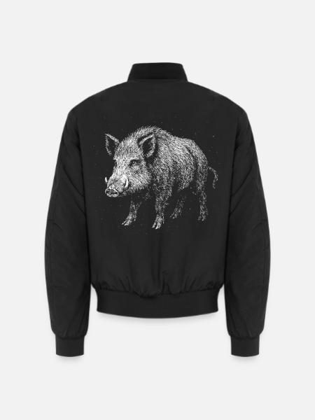 Sanglier - Bomber unisexe - noir