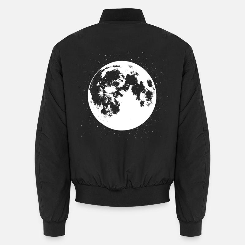 Full Moon Vibes - Unisex Bomber Jacket - black