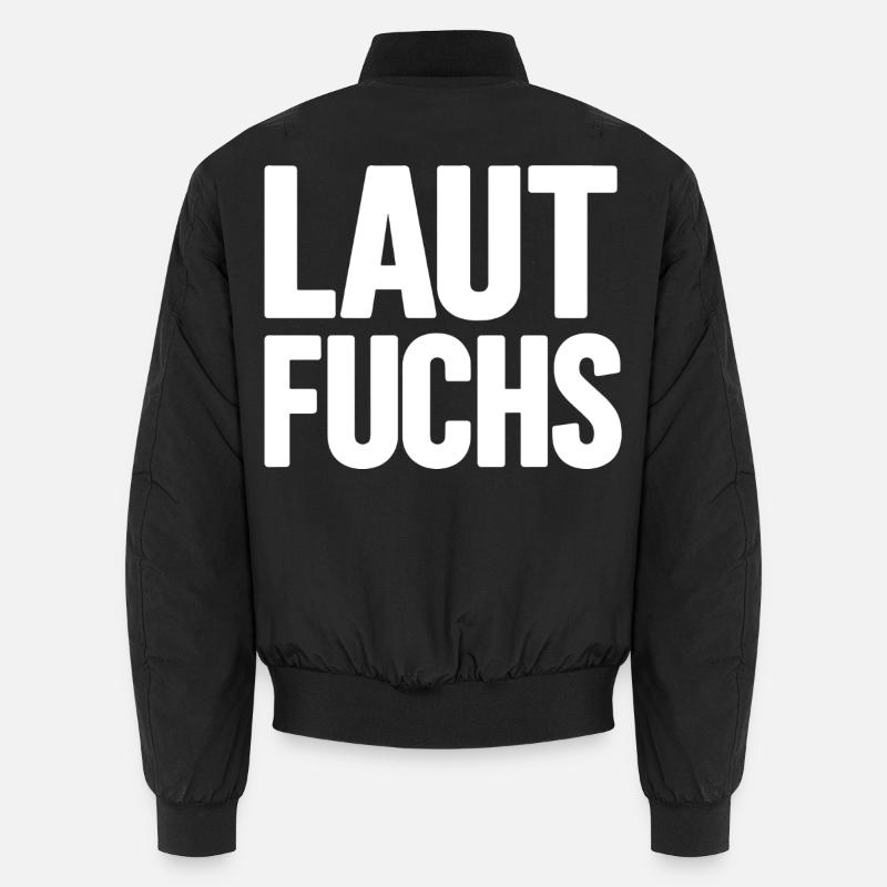 LAUTFUCHS - Unisex Bomberjacke - Schwarz