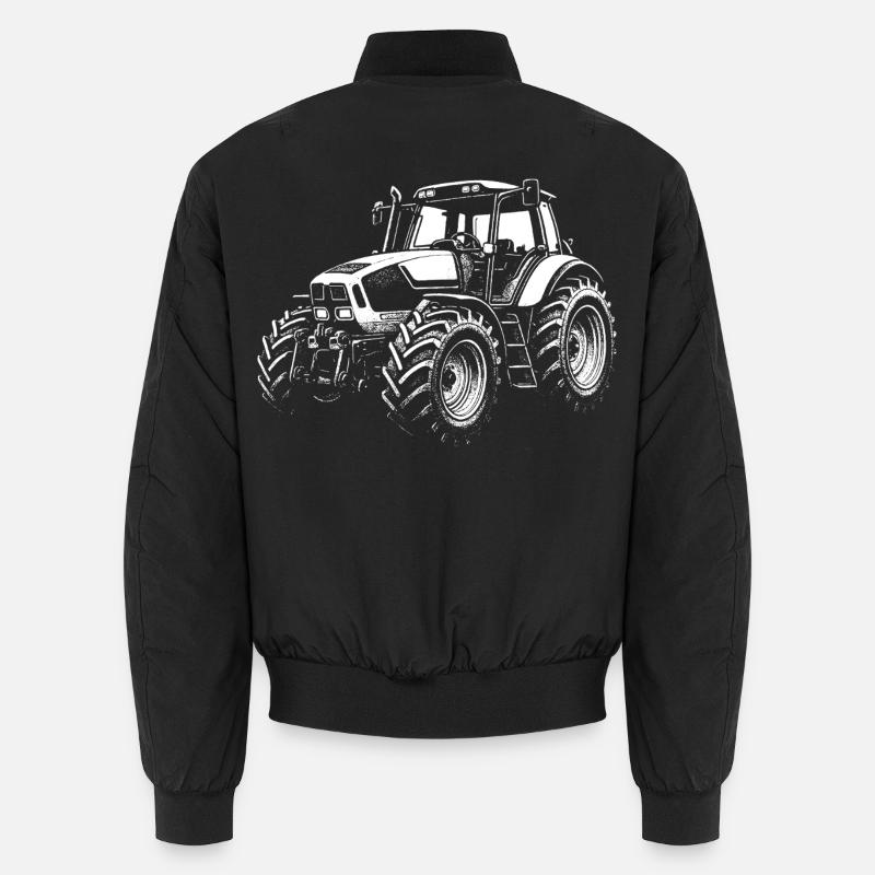 Kraftpaket vom Acker – Retro Edition - Unisex Bomberjacke - Schwarz
