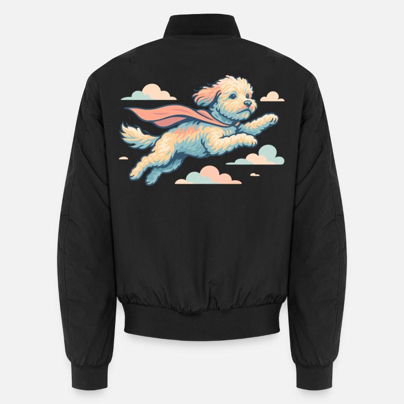 Super Hund Havapoo Cape Umhang Geschenk - Unisex Bomberjacke - Schwarz