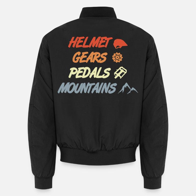 Lustiger Mountainbiking Spruch Unisex Bomberjacke