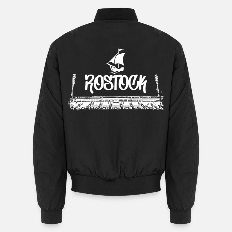 Rostock Forever - Unisex Bomber Jacket - black