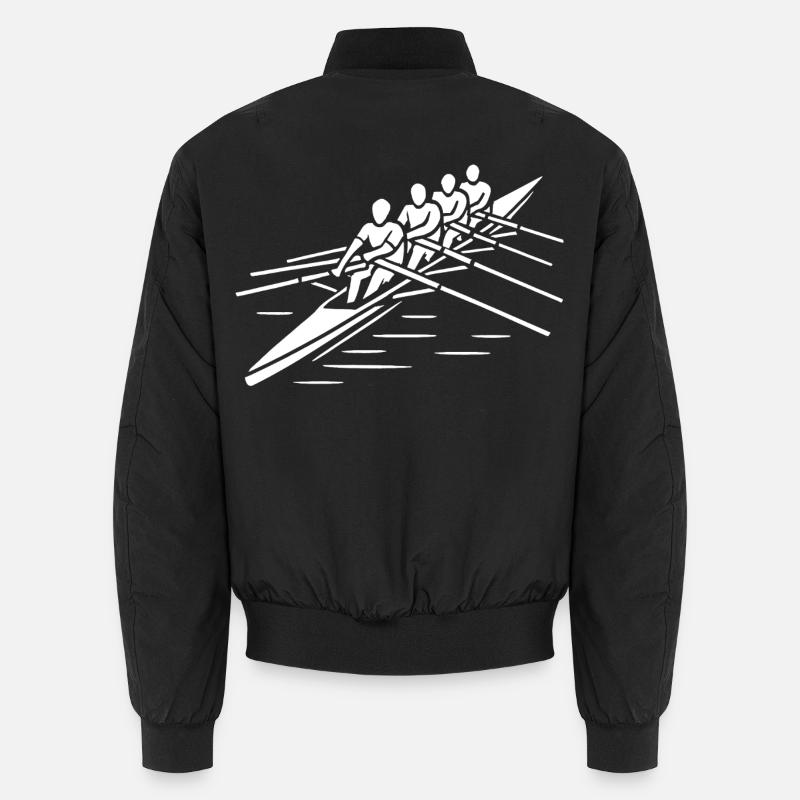 Rhythm at the helm - Unisex Bomber Jacket - black