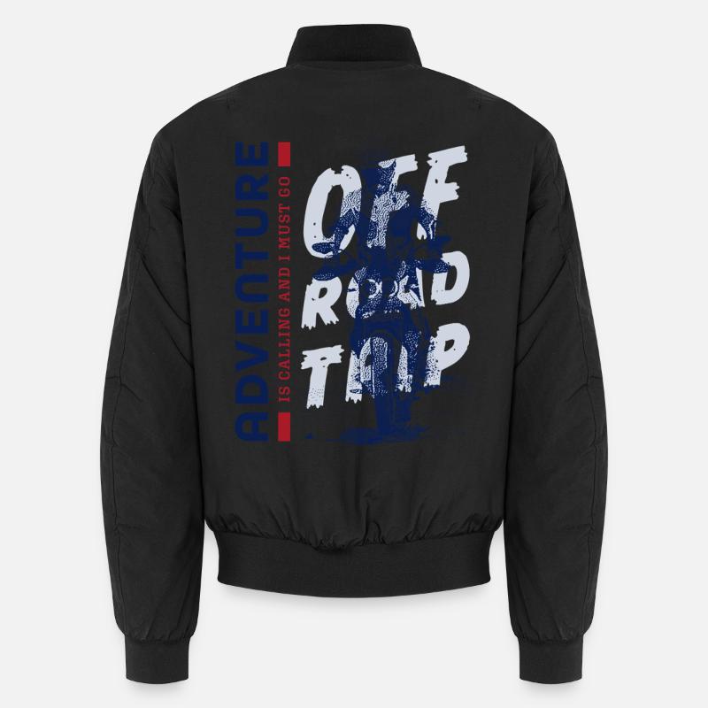 Adventuring motorcycle rider Unisex Bomber Jacket