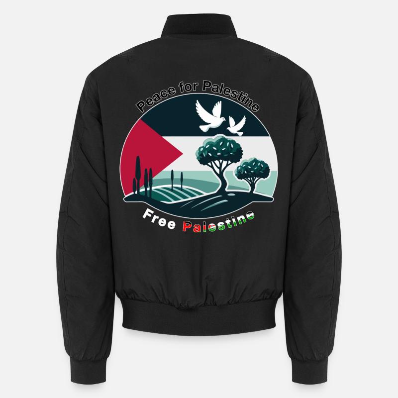 Peace for Palestine Unisex Bomber Jacket