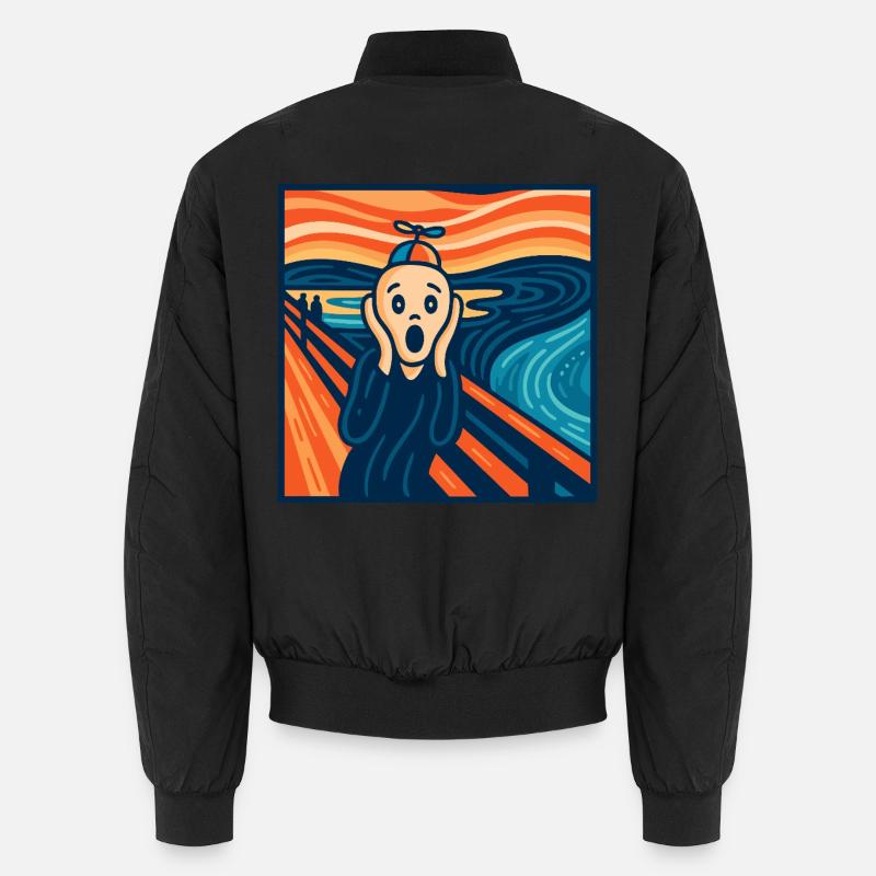 Der (fast) heitere Scream Unisex Bomberjacke