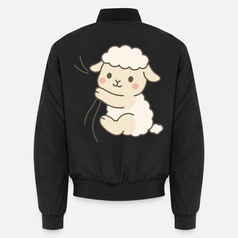 Cuddle Lamb Love Unisex Bomberjacke