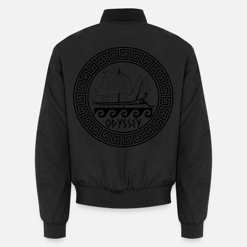 Symbole de l'odyssée d'Ulysse (noir) - Bomber unisexe - noir