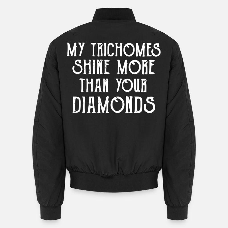 Trichomes Shine Over Diamonds Unisex Bomberjacke
