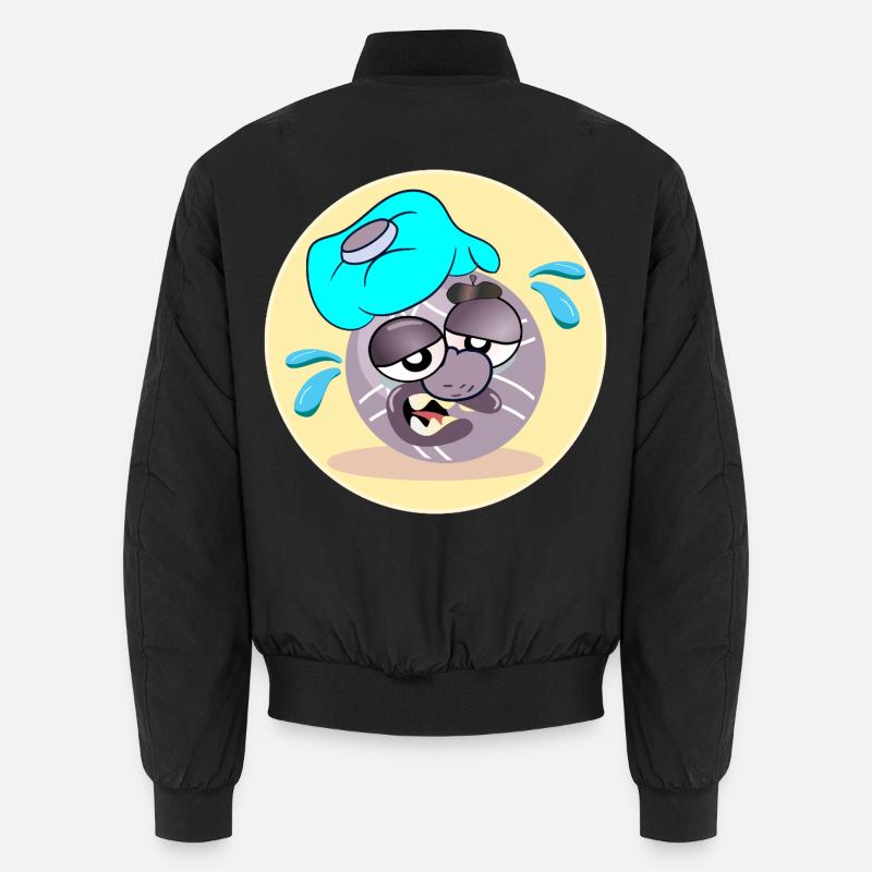 Pétanque Sommer Boule - Unisex Bomberjacke - Schwarz