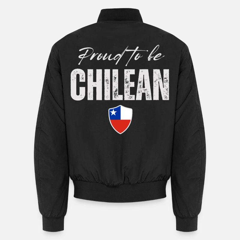 Stolzer Chilene, ich liebe Chile Unisex Bomberjacke