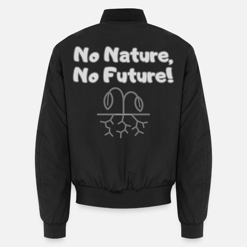 No Nature, No Future - Environmental Protest Unisex Bomber Jacket