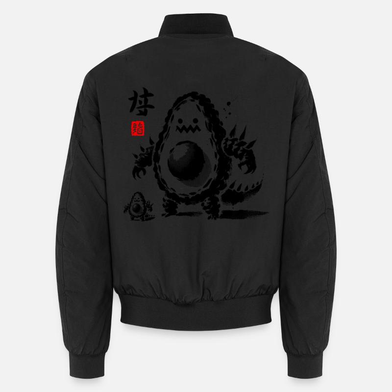 Elegantes asiatisches Kalligraphie-Blumendesign Unisex Bomberjacke