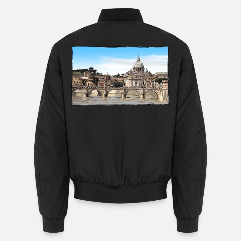 Rome - Bomber unisexe - noir