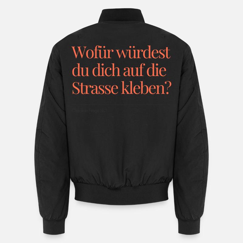 Check-in Question No. 1 - Unisex Bomber Jacket - black