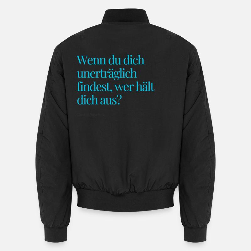Check-in Question No. 2 - Unisex Bomber Jacket - black