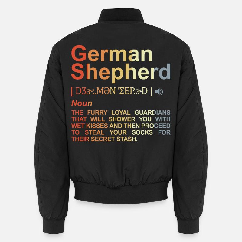 Wörterbuch Deutscher Schäferhund Unisex Bomberjacke