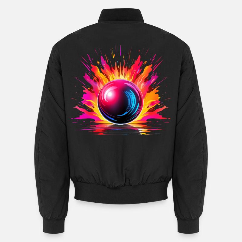 Bowling - Unisex Bomberjacke - Schwarz