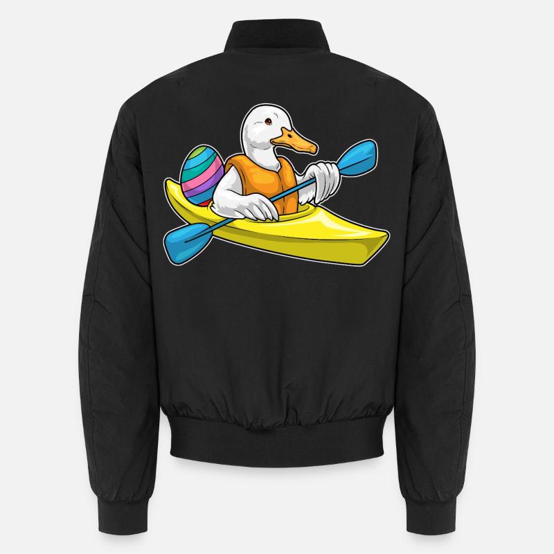 Duck Easter Kayak Unisex Bomber Jacket