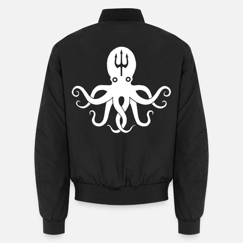 White octopus Unisex Bomber Jacket