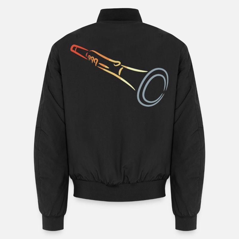 Clarinet Drawing Unisex Bomber Jacket