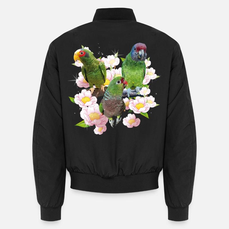 Papageien Unisex Bomberjacke