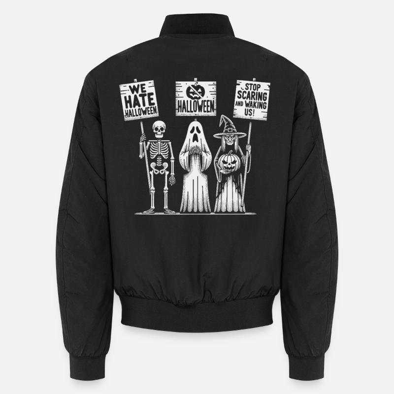 Halloween Protest Skeletons Design Unisex Bomber Jacket