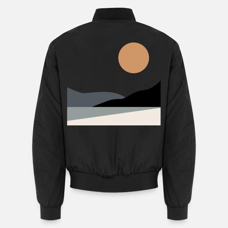 Abstrakte Landschaft Unisex Bomberjacke