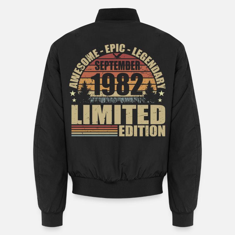 1982 September 1982 Birthday September 1982 Unisex Bomber Jacket