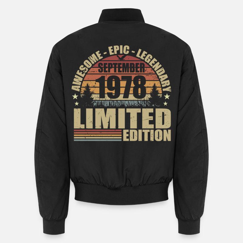 1978 September 1978 Jubiläum September 1978 Unisex Bomberjacke